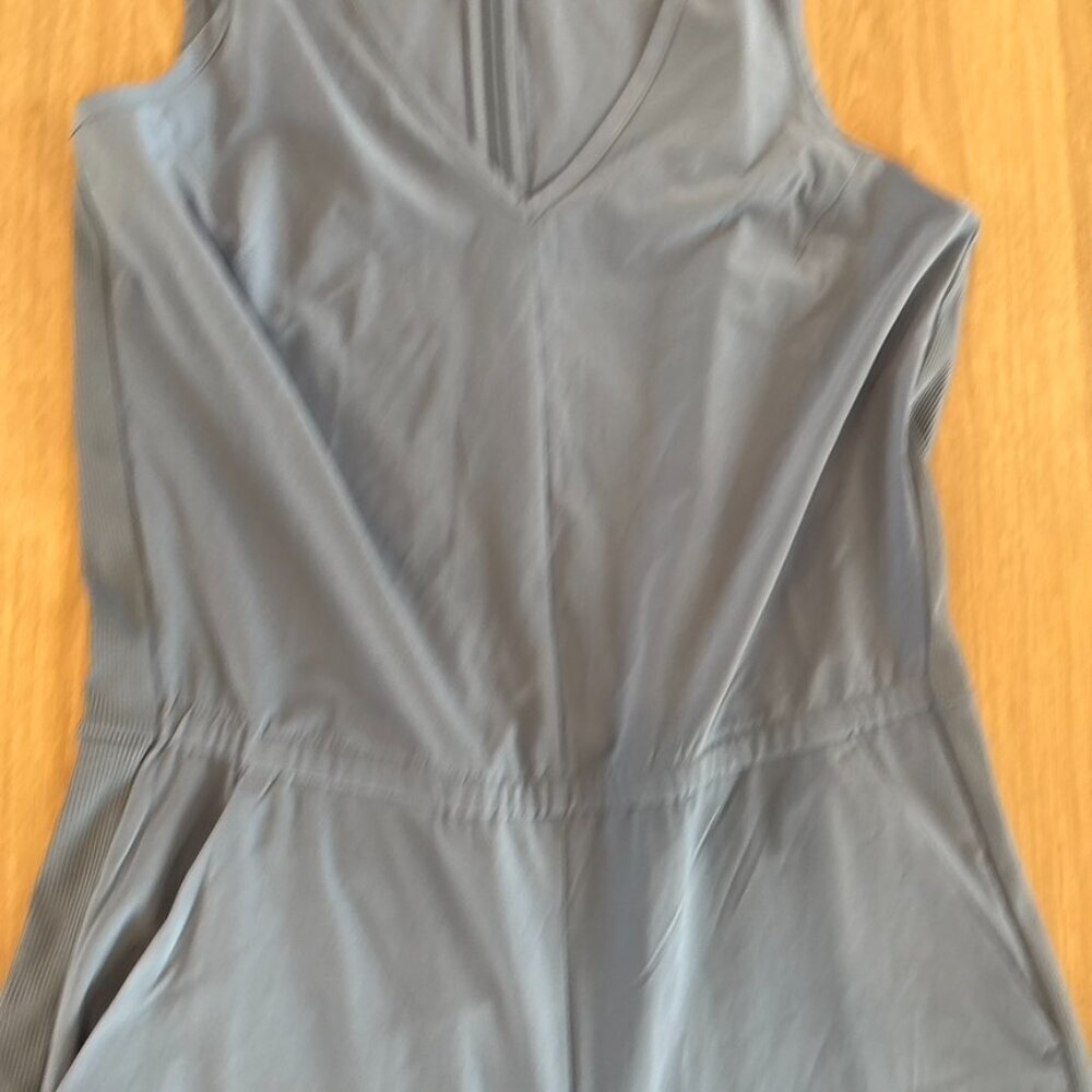 Athleta Brooklyn jumpsuit cottage blue NWT 10P Petite - Picture 6 of 11